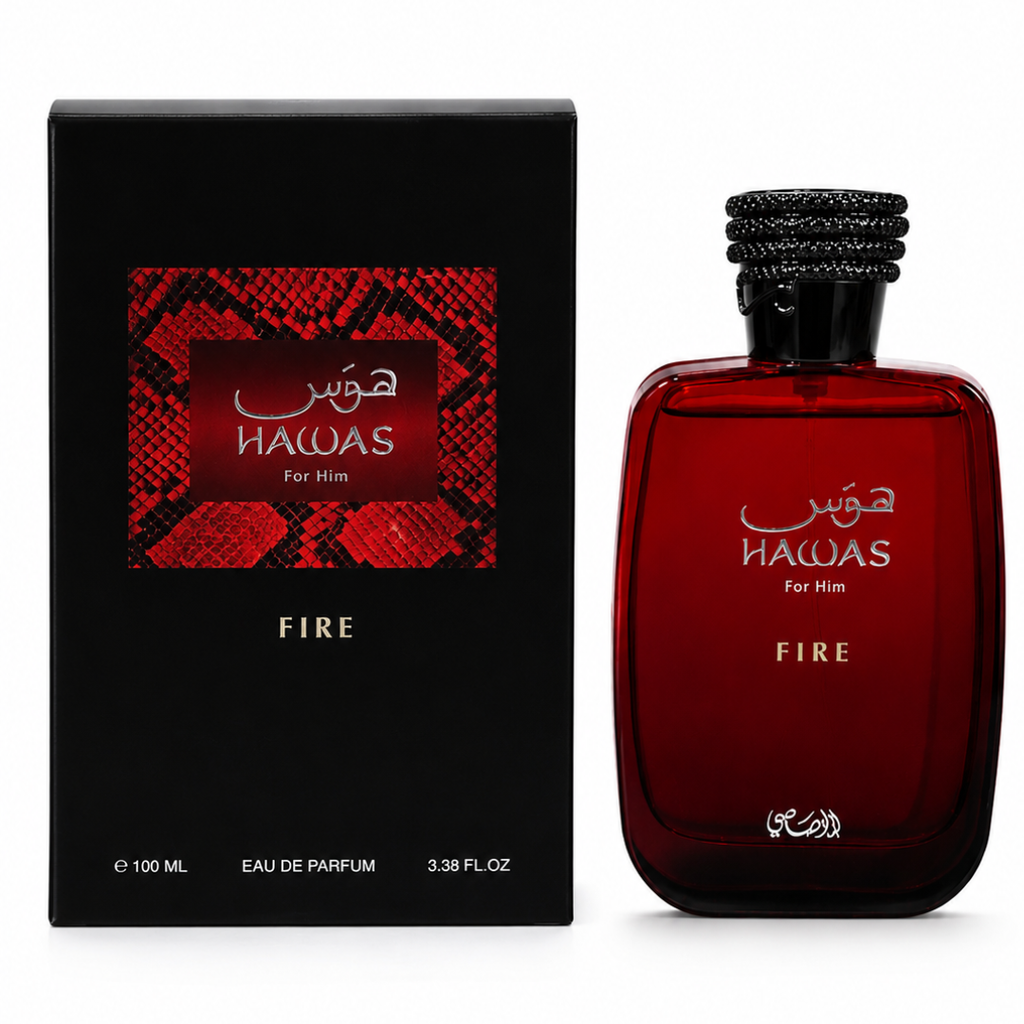 Hawas Fire de Rasasi – Eau de Parfum 100 ml / 3.4 oz